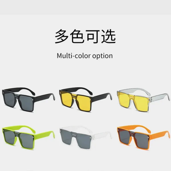 One-Piece Cycling Windbreak Sunglasses New GY08 Men Cool Personality Retro Luxury Fresh Shades Women Oversized Square - Image 6