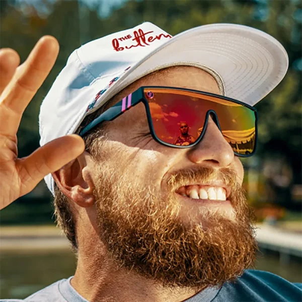 2025 High Quality Fashion Design Colorful Square Big Frame Shades Custom Luxury Brand Women UV400 Flat Top Sunglasses