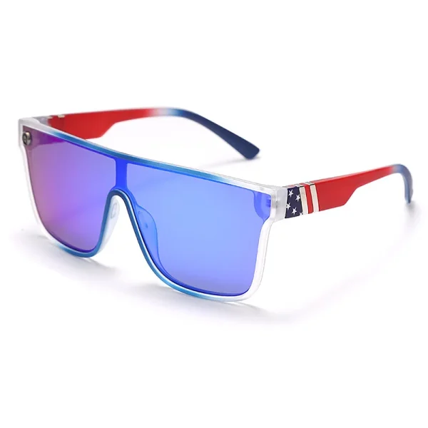 2025 High Quality Fashion Design Colorful Square Big Frame Shades Custom Luxury Brand Women UV400 Flat Top Sunglasses - Image 4