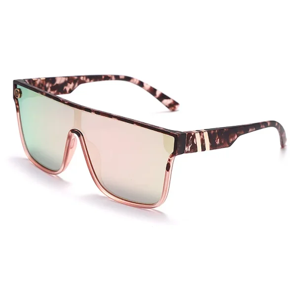 2025 High Quality Fashion Design Colorful Square Big Frame Shades Custom Luxury Brand Women UV400 Flat Top Sunglasses - Image 6