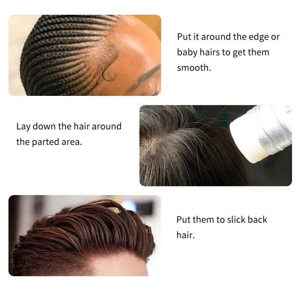 Private Label Edge Control Broken Hair Finishing Stick Hair Styling Waterproof  High Quality Super Styling Hair Wax  Stick - Image 2