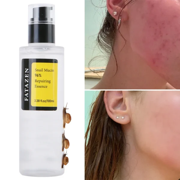 FATAZEN Natural Organic Skin Care Snail Mucin Repairing Essence Beauty Products Skin Boosting Moisturizing Snail Facial Serum - Image 5