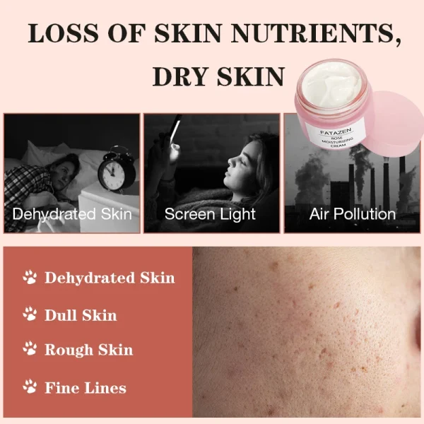 Wholesale Long Lasting Hydration Damascus Rose Facial Moisturizer for Tightening Improve Roughness Skin Care Face Cream Lotion - Image 4
