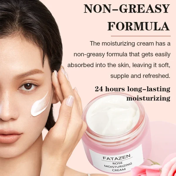 Wholesale Long Lasting Hydration Damascus Rose Facial Moisturizer for Tightening Improve Roughness Skin Care Face Cream Lotion - Image 5