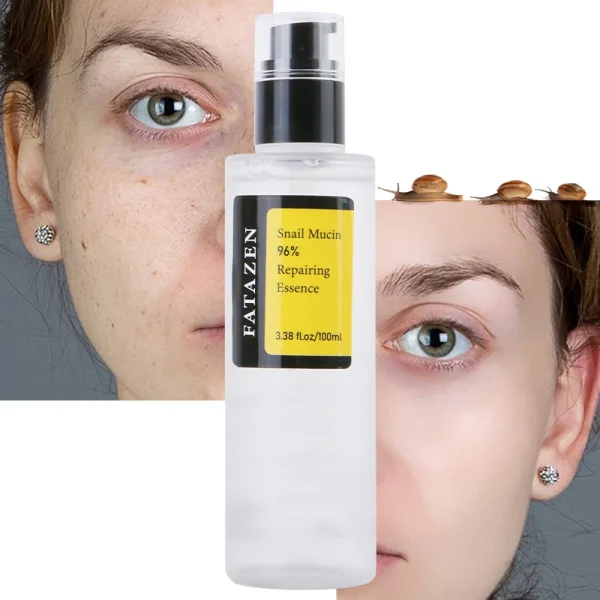FATAZEN Natural Organic Skin Care Snail Mucin Repairing Essence Beauty Products Skin Boosting Moisturizing Snail Facial Serum - Image 2