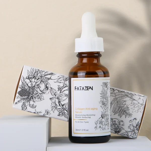 FATAZEN Collagen Anti Aging Serum Moisturizing Restoring Wrinkle Reducing for All Skin Type Facial Serum Essence for Face Lifing