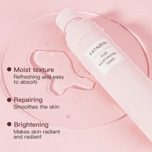 Private Label Rose Water Moisturizing Toner Vitamin B5 Aloe Vera Facial Skin Care Glycerin Skincare Face Toner Rosewater - Image 2