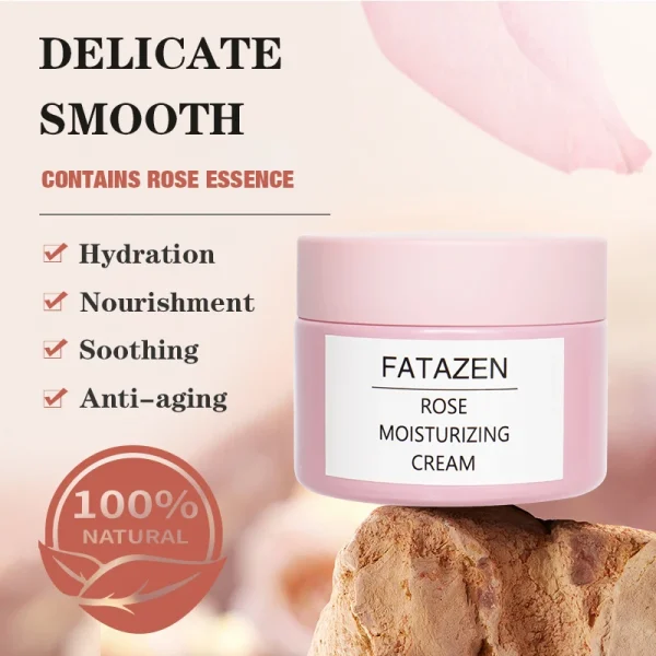 Wholesale Long Lasting Hydration Damascus Rose Facial Moisturizer for Tightening Improve Roughness Skin Care Face Cream Lotion - Image 6