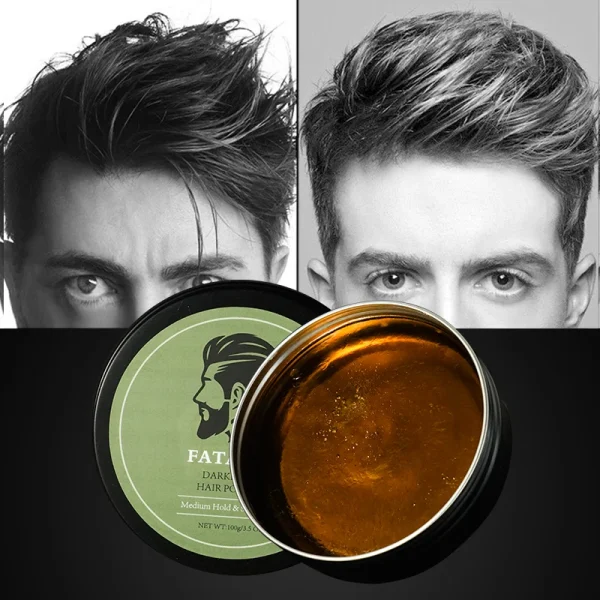 FATAZEN OEM ODM Avocado Biotin Hair Clay Organic Matte Natural Hold Strong Free Styling Vegan Hair Wax Pomade Unisex Hair Clay
