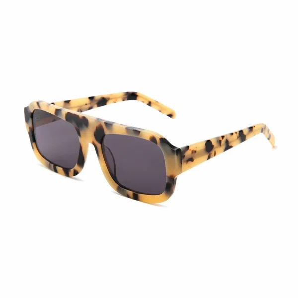 Big Vintage Sunglasses Men Oversized Frame Square Acetate Sun Glasses Women Polarized Sunshade Female - Image 4