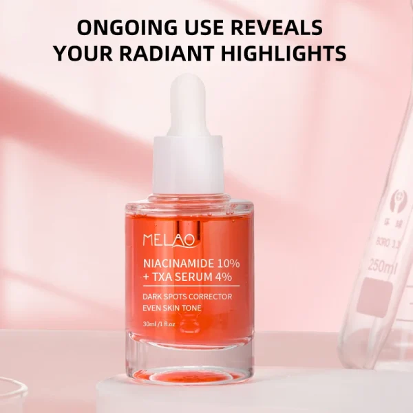 Cosmetic Moisturizer Facial Whitening Private Label Vitamin Skin Makeup Peptide Face Care Tranexamic Acid Niacinamide Face Serum - Image 3