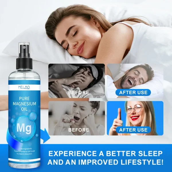 Private Label 100% Pure Organic MSM Natural Body Care Treatment for Kids Vegan Bulk Foot Sleep Mist Magnesium Chloride Oil Spray - Image 6