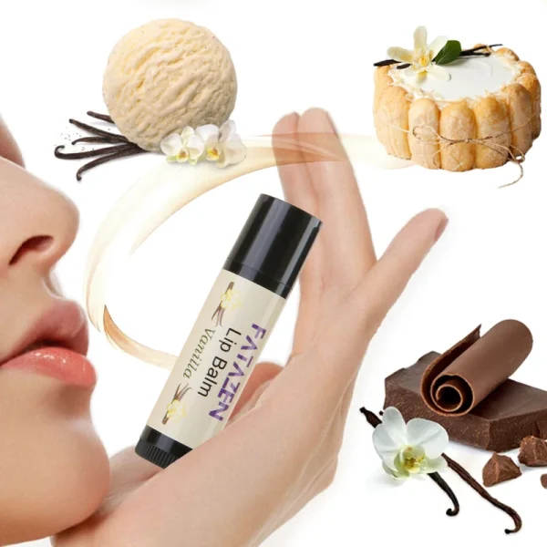 FATAZEN Organic Honey Lip Balm With Vanilla Flavor Eco Friendly Chapstick Shea Butter Private Label Custom Logo Accept - Image 4