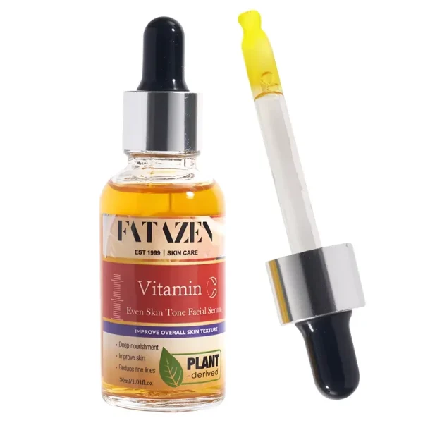 FATAZEN Skincare Products Moisturizing Vitamin C Face Serum for Even SKin Tone OEM Anti-aging Anti-Wrinkle Vit C Facial Serum - Image 6