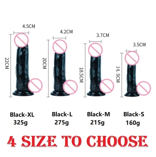 Realistic Dildo for Men Sex Pussi Ultra Soft Crystal Penis Dicks with Suction Cup Adult Dildo-sex-toys for Women - Image 2