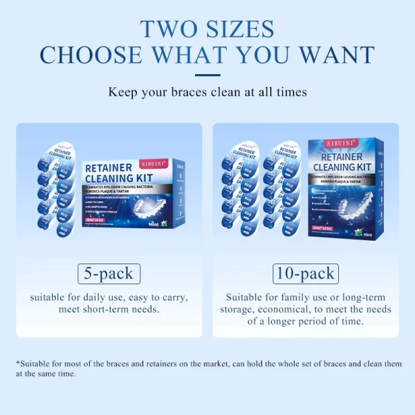 Custom Mouthwash Teeth Braces Orthodontic Rubber Bands Dental Braces Orthodontic Bracket Dentures Cleansing Solution - Image 3