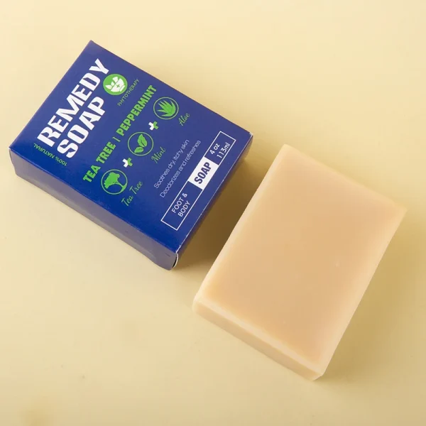 Private Label Natural Organic Body Wash for Healing Refreshing Cleansing Tea Tree Peppermint Nourishing Remedy Soap - Image 2