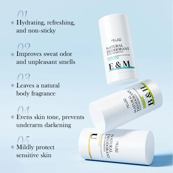Melao Private Label Custom Stick Womens Body Natural Deodorant Wholesale & Antiperspirant for Men Women Spray Deodorant Stick - Image 2