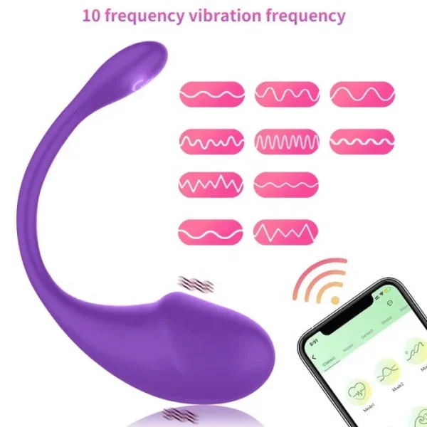 APP Controlled USB-powered Dildo 10 Frequency Vibrating Egg for Stimulating Female Clit S Pot Adult Women's Sex Toys - Image 3