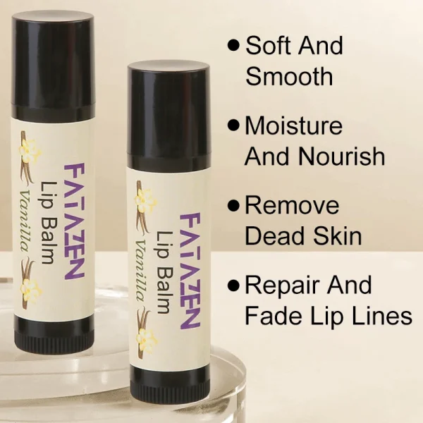 FATAZEN Organic Honey Lip Balm With Vanilla Flavor Eco Friendly Chapstick Shea Butter Private Label Custom Logo Accept - Image 5