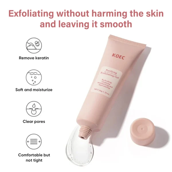 Purifying Exfoliating Gel With Moisturizing Deep Cleansing Face Exfoliating Dead Skin Gel Accept Private Label OEM Wholesale - Image 4