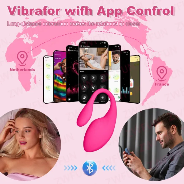 App Controlled Wearable Vibrator for Women with Bluetooth Remote for Long Distance Couples Clitoral G Spot Vibrator - Image 4
