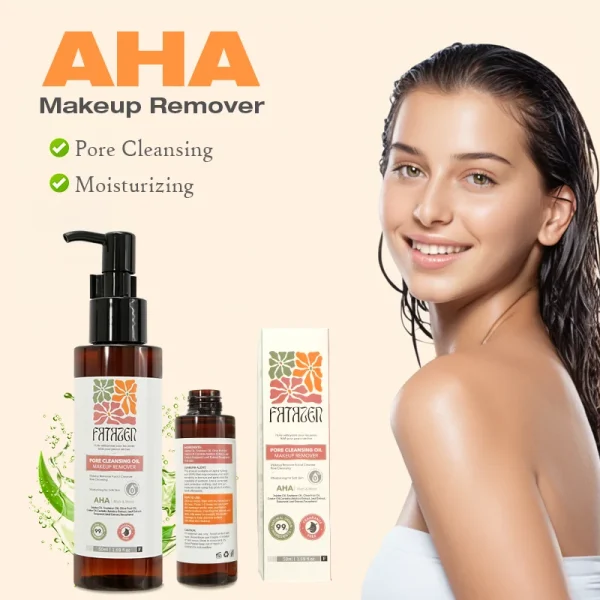 FATAZEN White Natural Body Serum Sloughs Away Dead Cells Impurities Strong Clean Pore Private Label OEM AHA Cleansing Oil
