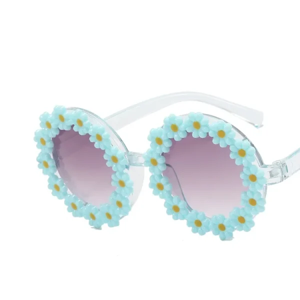 Ins Fashion Daisy Round Children's Sunglasses Girl Flowers Sunglasses Cute Baby Sunglasses - Image 6