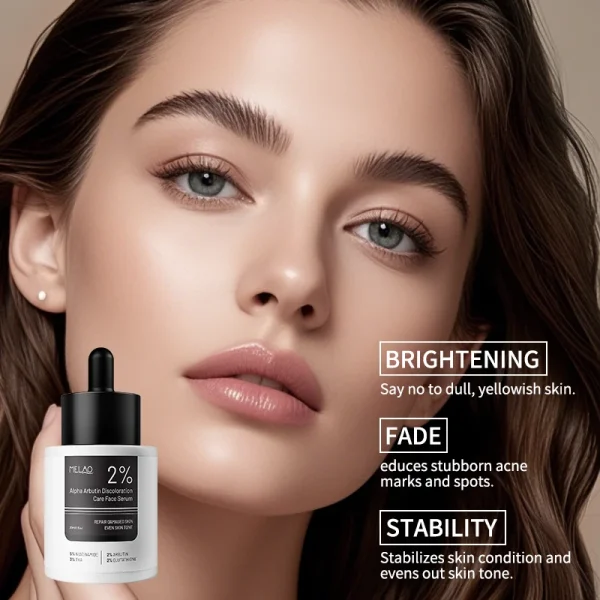 MELAO OEM Skincare Anti Aging Hyaluronic Acid Niacinamide Vitamin C E Skin Care Face Serum Facial Whitening Alpha Arbutin Serum - Image 3