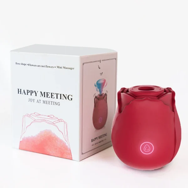 Rose Vibrator for Women Wholesale Custom logo Clitoralis Stimulator Sucking Adult Toys Rose Sucking Vibrator