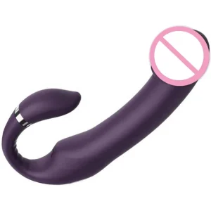10-Speed Strap-On Dildo Vibrator Sex Toy With Dual Motors Frequency Features