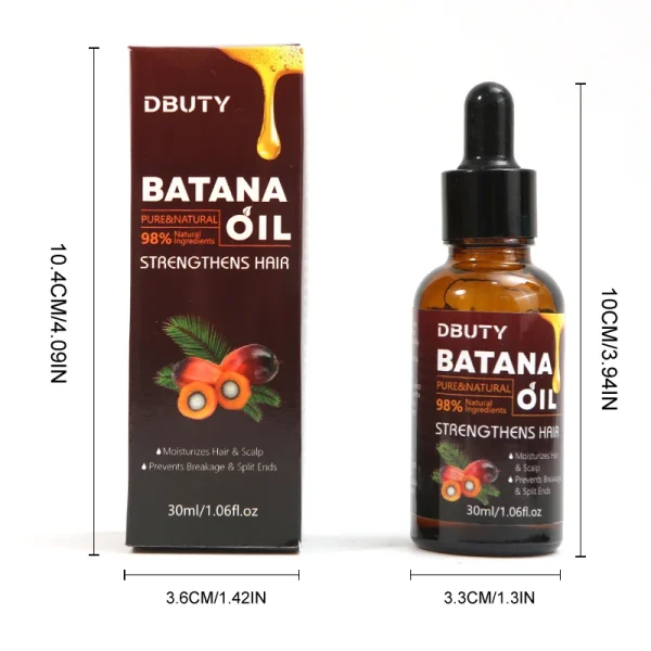FATAZEN 100% Pure Cold Pressed Hair Strengthens Moisturizes Raw Batana Oil Advanced Miracle Essential Oil for Hair Growth - Image 6