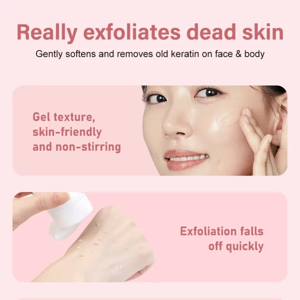 Purifying Exfoliating Gel With Moisturizing Deep Cleansing Face Exfoliating Dead Skin Gel Accept Private Label OEM Wholesale - Image 5