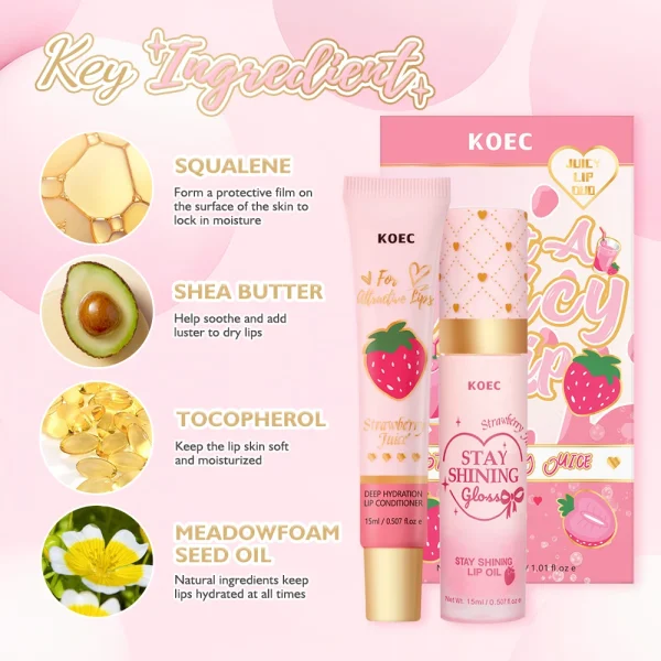 British Lip Stick Set Vegan Personalized Lip Butter Balm Day/Night Hydrating  Nourishes Soft Lips Vitamin E Private Label OEM - Image 4