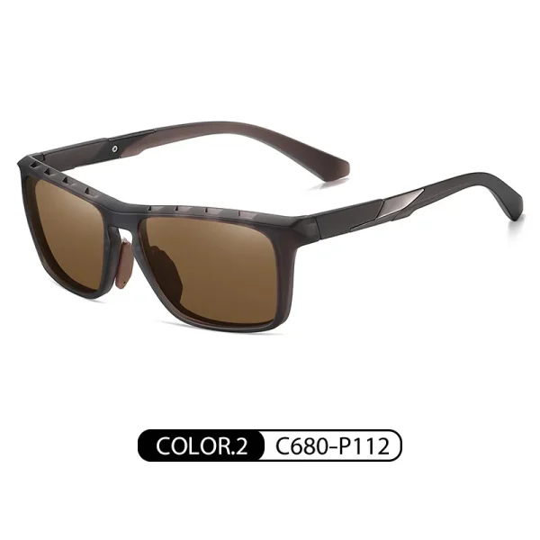 Fashion Polarized Sunglasses Men's TR FramesTAC Lens Sun Glasses Retro Sports Sunglasses UV400 - Image 4