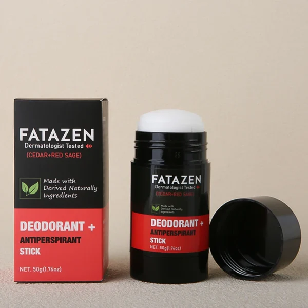 FATAZEN Dermatologist Tested Deodorant Anti-odorant Stick Natural Cedar Red Sage Fragrance Sweat Odor Balm Deodorant Stick - Image 4