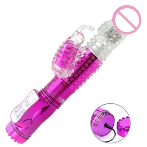 High Quality 360 Degree Rotating Thrusting Dildo Vibrator with Dual Motors USB Power Supply Sex Product Properties - Image 5