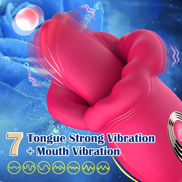 PINKZOOM Mouth Licking Tongue Vibrator Sex Toy for Women Nipple G Spot Clitoral Vibrators - Image 4