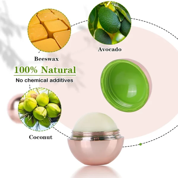 FATAZEN Private Label Multiple Customized Mini Size Travel Size Lip Balm Ball Round Lip Balm Ball for Women Lip Balm Fpr Men - Image 3
