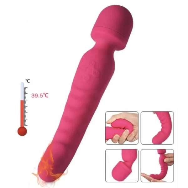 Intelligent Heating 7-Frequency Strong Vibration Bendable Wand Massager Vibrators Product Type - Image 5