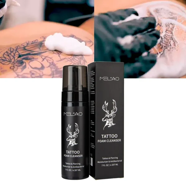 OEM 100% Natural Organic Vegan Cleansing Tattoo Ink Wash Spray Foaming Soap Tattoo Cleanser Tattoo Aftercare Moisturizing Soap