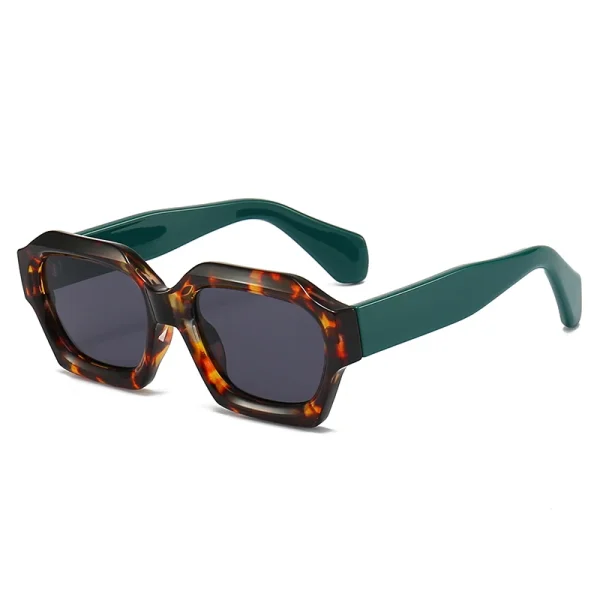 Unique Luxury Thick Frame Sun Glasses High Quality Square Rectangle Sunglasses for Men Women Custom Logo - Image 4