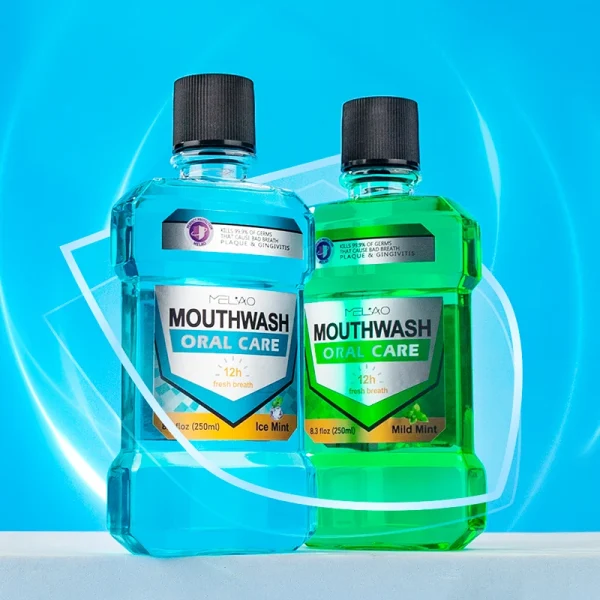 Private Label Cool Mint Mouth Wash Flavor Customize Oral Wash Teeth Cleaning Whitening Mouthwash Manufacturer - Image 2