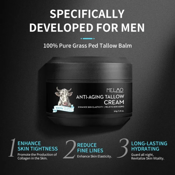 Natural Facial Korean Skin Care Products Cosmetic Vitamins Face Care Makeup  Private Label Body Lotions ANTI-AGING TALLOW CREAM - Image 3
