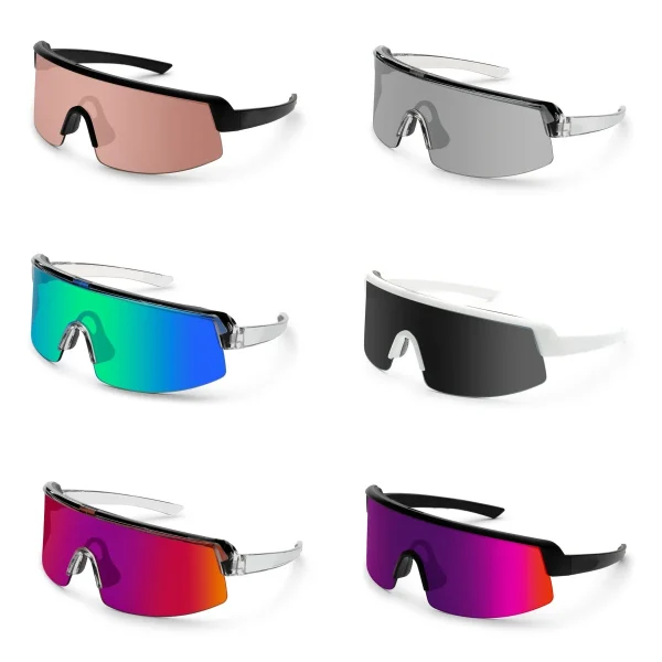 New Arrival Brand Designer ANSI Z87 Custom Shades Silver Mirror Crystal Frame Oversized UV400 High Quality Safety Sunglasses - Image 5