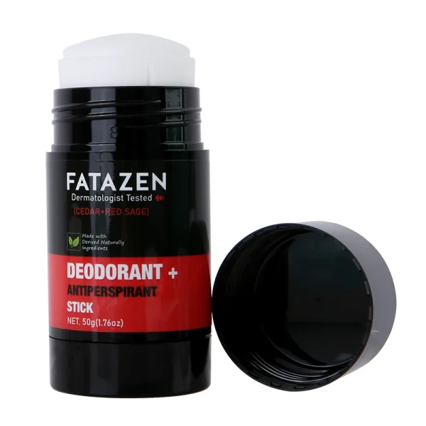 FATAZEN Dermatologist Tested Deodorant Anti-odorant Stick Natural Cedar Red Sage Fragrance Sweat Odor Balm Deodorant Stick - Image 2