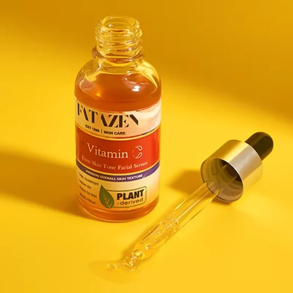 FATAZEN Skincare Products Moisturizing Vitamin C Face Serum for Even SKin Tone OEM Anti-aging Anti-Wrinkle Vit C Facial Serum - Image 5