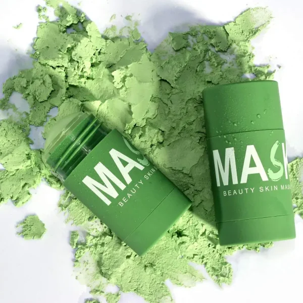Purifying Clay Stick Mask Acne Treatment Face Mask Green Moisturizing & Exfoliating Organic Green Clay Mask Stick - Image 6