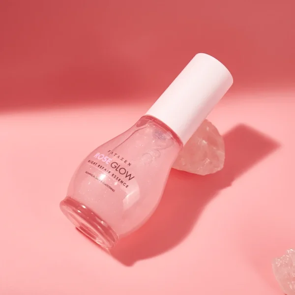 OEM Beauty Products Natural Moisturizing Shimmer Face Glow Recipe Serum Skin Care Hydrating Anti-aging Rose Facial Glowy Serum - Image 3