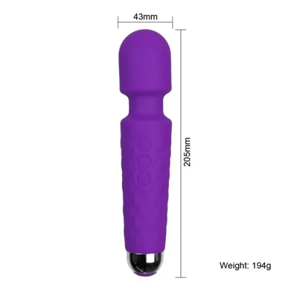 USB-Charged 20-Frequency Dildo Vibrator Wand Sex Toys for G-Spot AV Wand Vibrator - Image 5